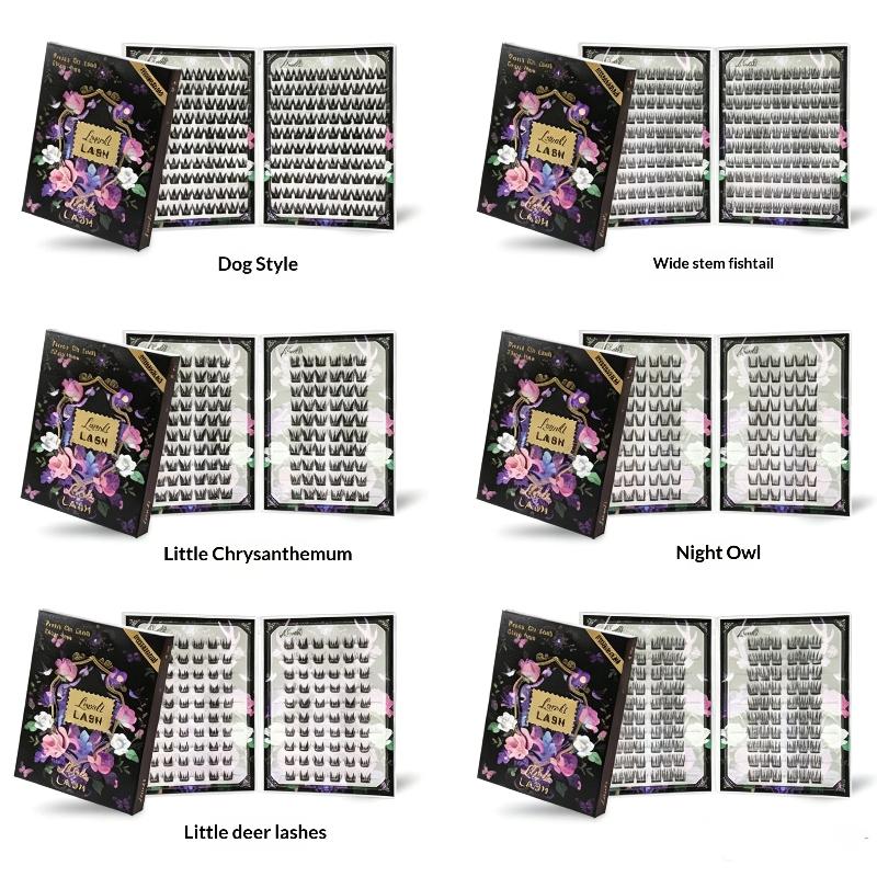 120/200/240 Clusters Glue Free Cluster Eyelashes Natural Fluffy Perfect For Daily Makeup Party Wedding Travel