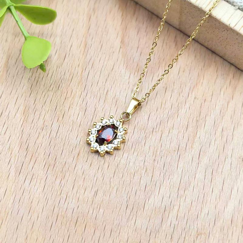 Elegant Women's T-Shaped Titanium Steel Necklace - Light Luxury Style Clavicle Jewelry