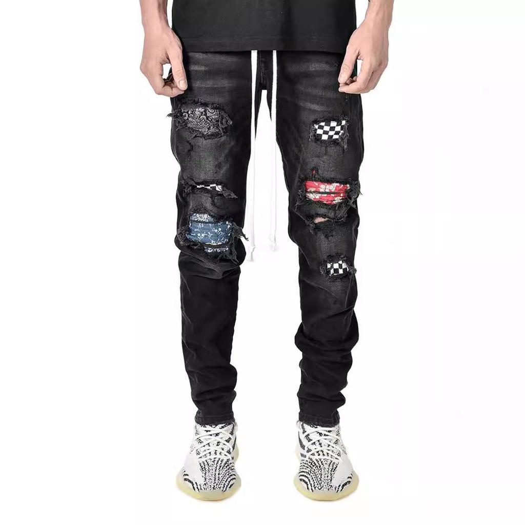European Men's Slim-Fit Ripped Skinny Jeans - 2020 Casual Versatile Style