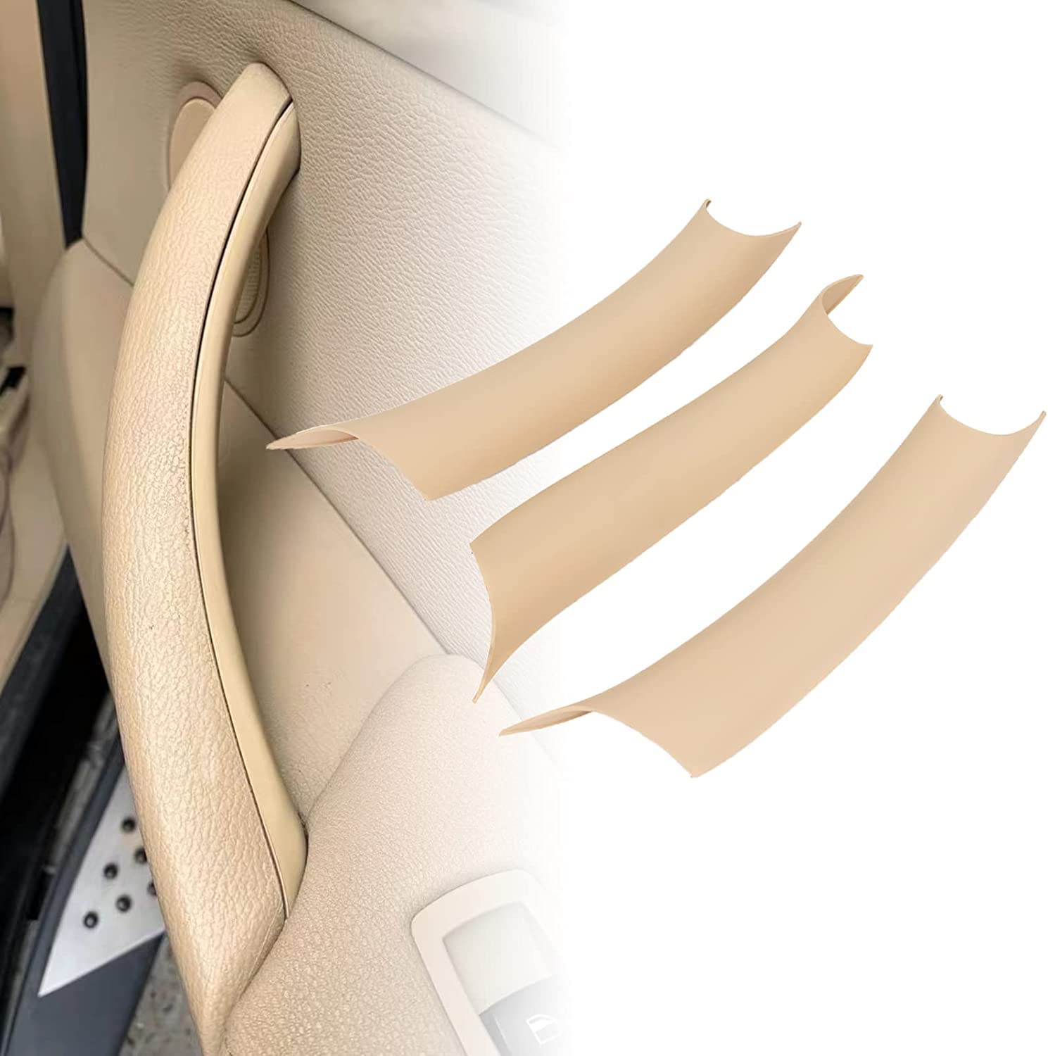 

GEATaaT Door Pull Handle Covers for BMW X5 Series and BMW X6 Series F15/F85 2014-2018 F16/F86 2015-2018 (3-Piece Set) (Beige) бежевый