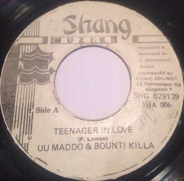 

7inch Record U.U. MADOO & BOUNTY KILLER - Teenager In Love SHA006 Shang Muzik Jamaica Reggae, Ska & Dub Used