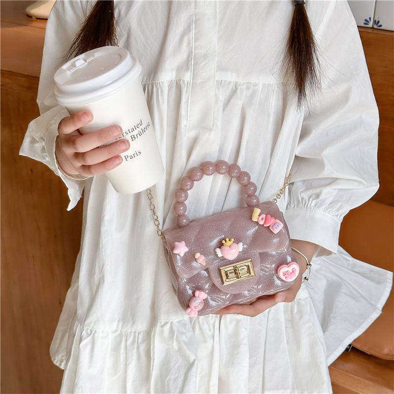 Rabbit Animal Plush Dolls Pearl Shoulder Strap Small Trendy Girl Shoulder Bag