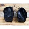Leder Motorrad Satteltaschen Satteltaschen 2 Taschen Schwarze Seitentasche Fahrrad Handgefertigte Ledertasche