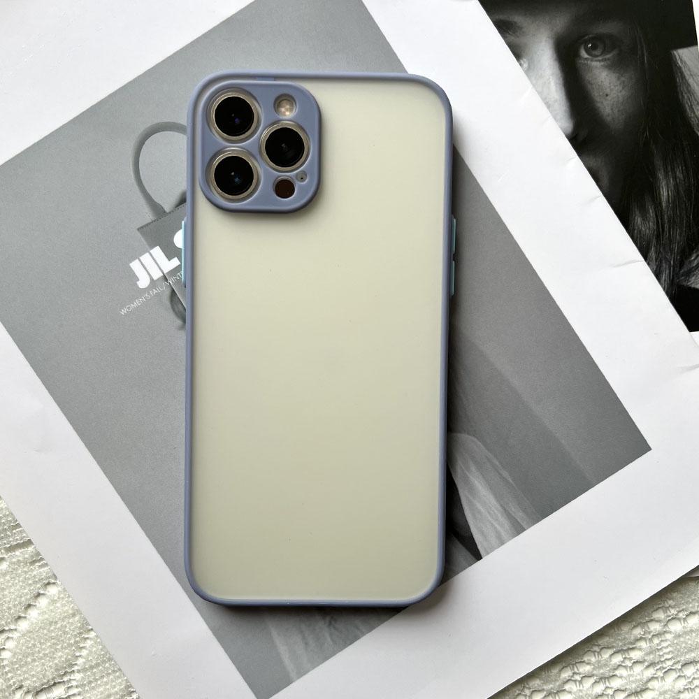 For iPhone 13 Pro Max Shockproof Bumper Clear Phone Case For iPhone 12 11 Pro Max XR X XS 7 8 Plus Soft Silicon Matte Hard Cover