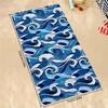 Summer Ocean Sea Waves Lightweight Quick Dry Microfiber Towel Blanket for Beach Pool Gym Swimming Bath, Travel Vacation Beach