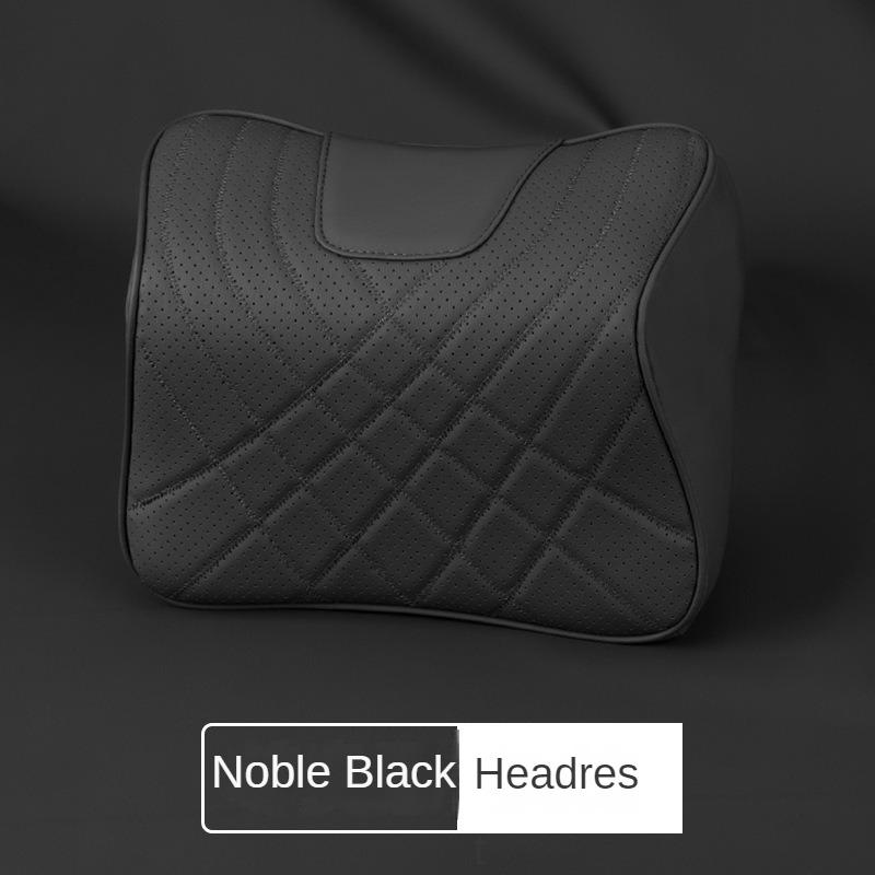 Nowy Zestaw Poduszek na Zagłówki Samochodowe Szycie Skóra Samochodowe Podparcie Lędźwiowe i Talii Pianka Memory Poduszka Ochronna na Siedzisko i Szyję Akcesoria