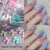 6 Grids 3D Cute Bow Nail Charms Holographic DIY Resin Aurora Decoration Valentine Nail Design Manicure Jewelry Accessories