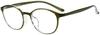 [Zoff] Boston-style Lightweight PC Glasses (Green) Blue Light Cut Rate Approx. 35% PC ULTRA TYPE | Clear Lenses PC Glasses Computer Glasses PC Eyeglas