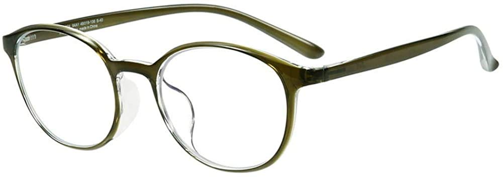 [Zoff] Boston-style Lightweight PC Glasses (Green) Blue Light Cut Rate Approx. 35% PC ULTRA TYPE | Clear Lenses PC Glasses Computer Glasses PC Eyeglas