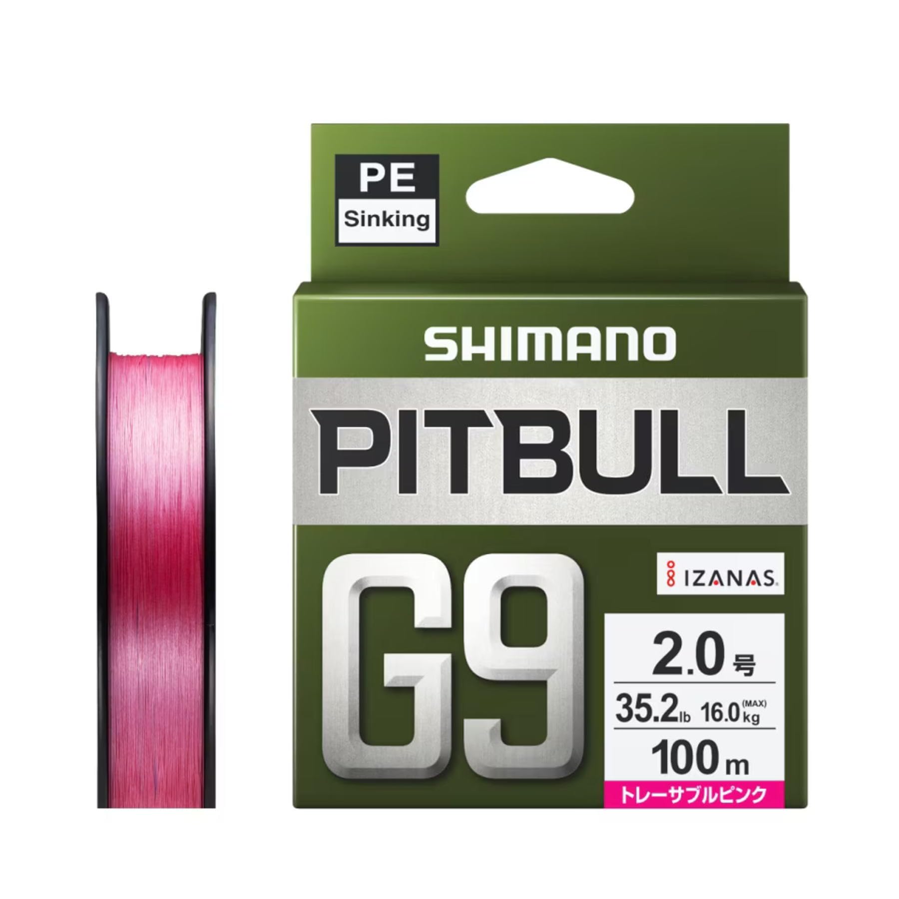 

Shimano Pitbull G9 PE Line 100m Traceable Pink LD-M49Z 2.0