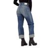 G-Star Tedie Ultra-High Waist Straight Turn Up Raw Edge Ankle джинсы