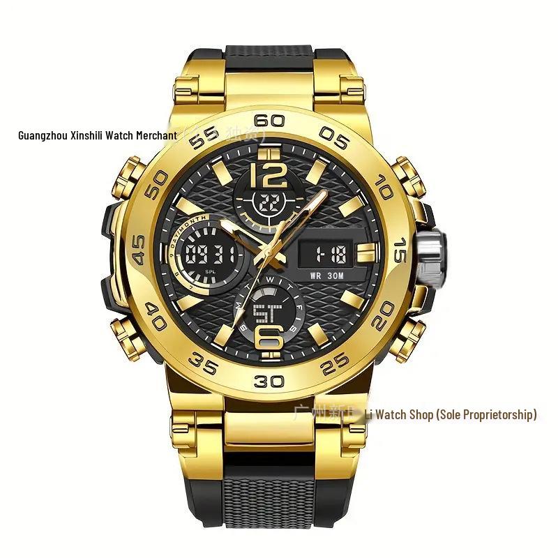 Sports Watch Tech Black Trendy Luminous Design For Teens Men And Students