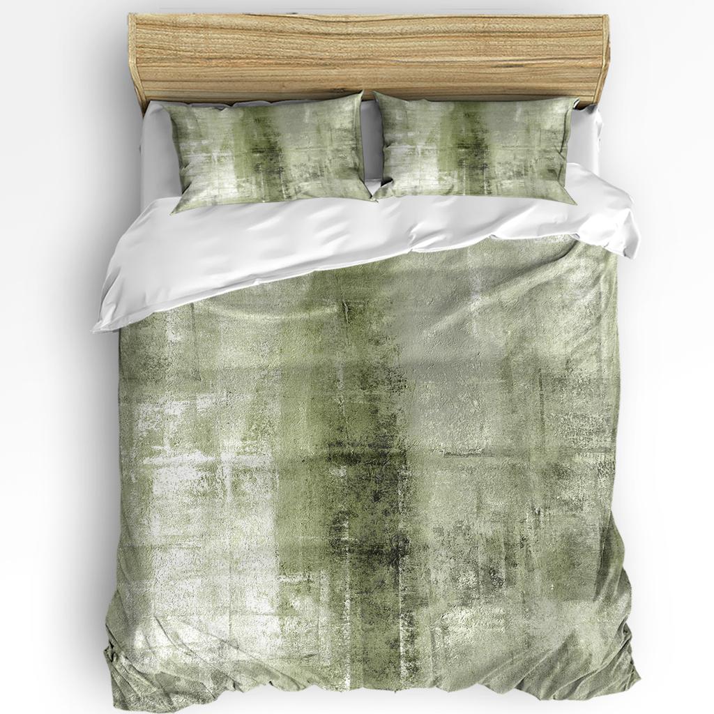 Orange Gray Abstract Oil Painting Texture Soft Duvet Cover With Pilow Case 3pcs Beding Set Comfortable Quilt Cover Double Bed Home Textile
