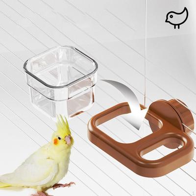 Parakeet Food Dish Bird Feeding Cup Easy To Clean Watering Supplies Waterer Feeder Bowl
