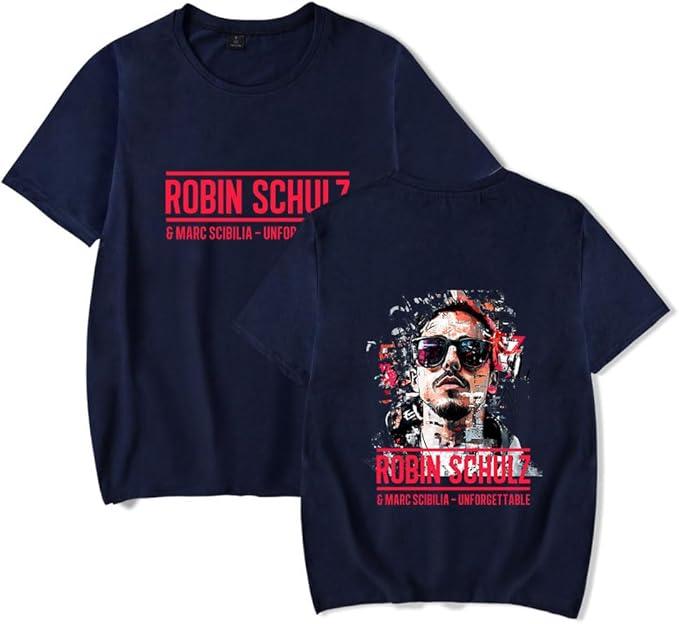 Robin Schulz Pic Merch TShirt ShortSleeved Unisex Fashion Casual Summer Tee S