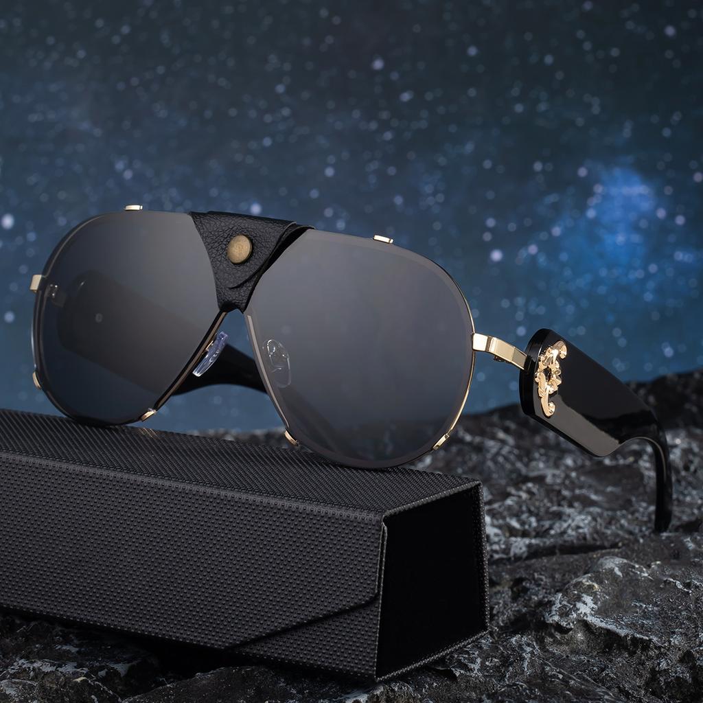Luxury Oversized Women Sunglasses Stylish Pilot Rimless Sun Glasses Designer Fashion UV400 Protection