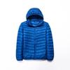 Men Autumn Winter Warm Lightweight Hooded Cotton Jacket Fashionable Short Casual Portable Stand Collar