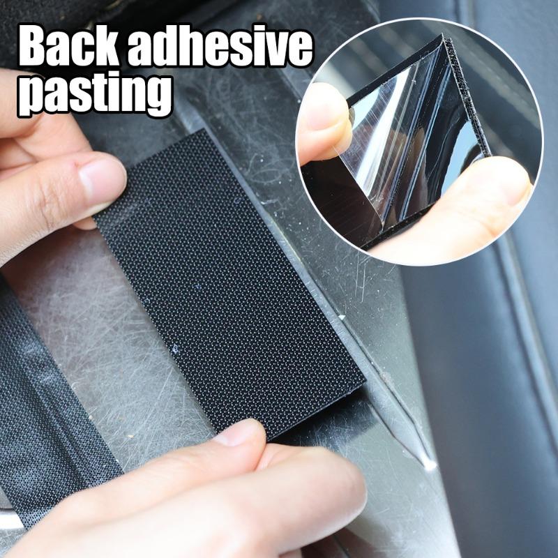 Auto-Matten-Befestigungsaufkleber, universeller Auto-Mittelkonsolen-Beschattungspad-Befestigungsflicken, rechteckiger Fußpad-Befestigungsflicken, abreißbares Magic Tape