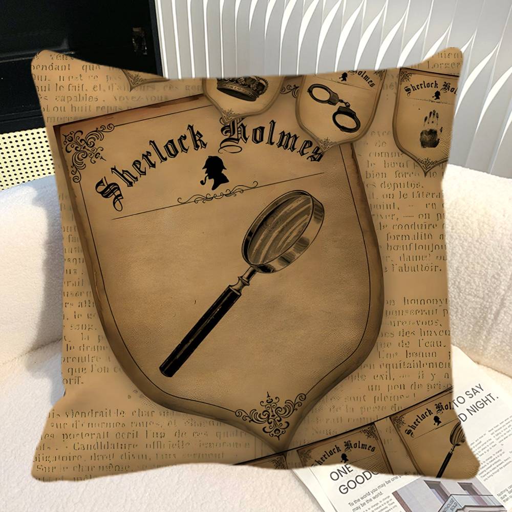 SSherlock HHolmes Pillow Case Square Pillow Bedroom Sofa Leisure Comfort Cushion Car Home Decoration