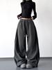 Women's American-Style Elastic Waist Slimming Sweatpants - 2025 Trendy Wide Leg Casual Pants