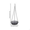 Bird Feeder Bowl with Metal Hanger Stable Chain Weather Resistant for Nature