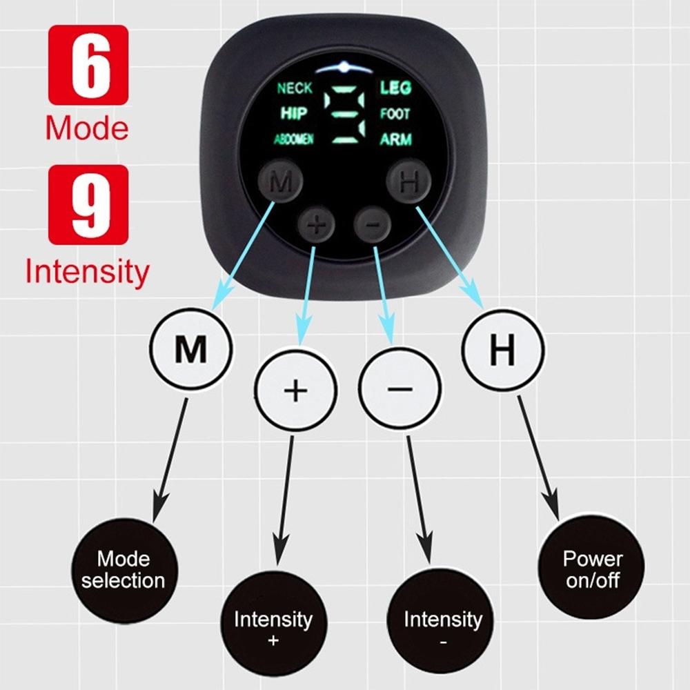 EMS Fitness Muscle Stimulator Electric Slimming Belt Lose Weight Fitness Massager Fat Burning Waist Trainer Abdominal Belly