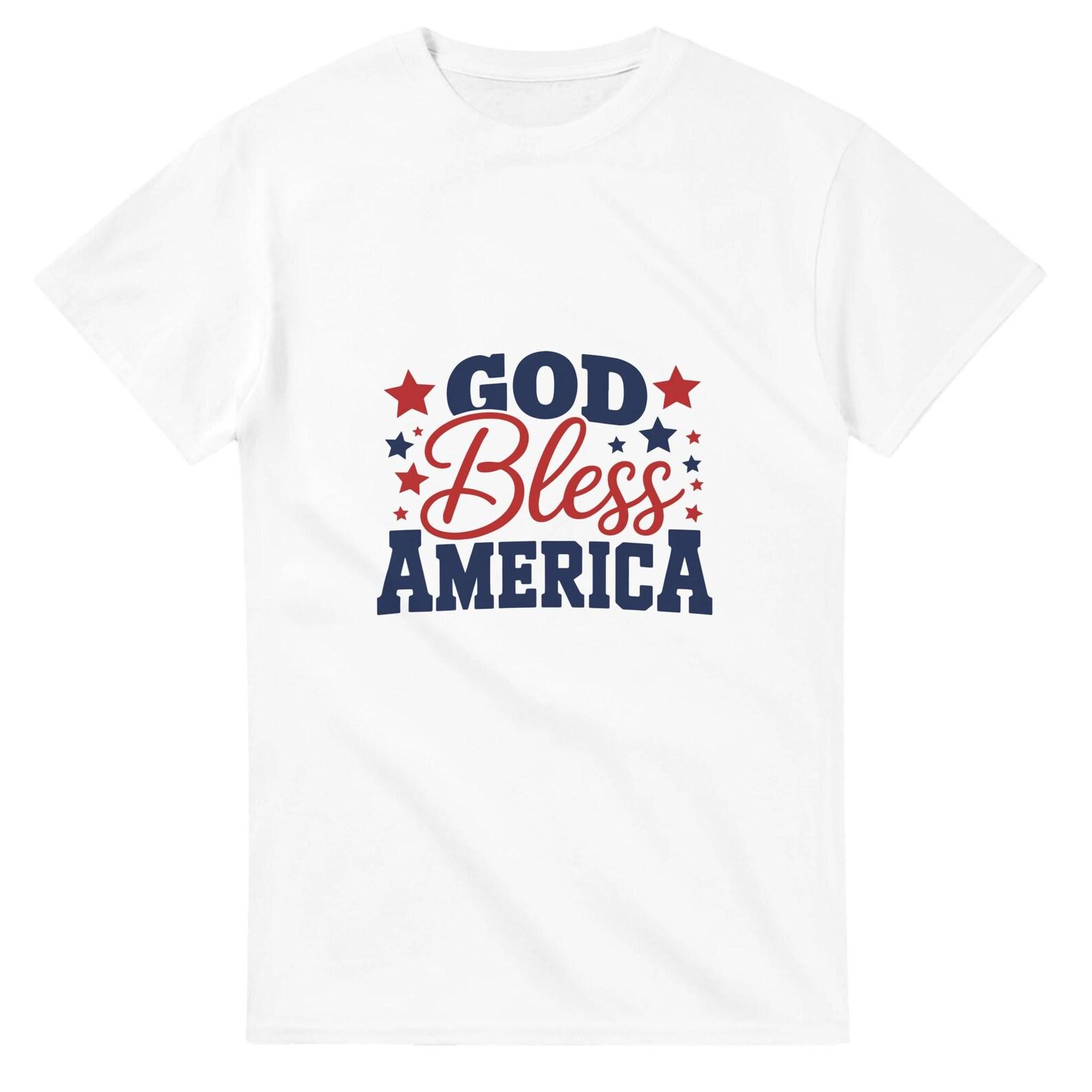 4th of July God Bless America Unisex T shirt S