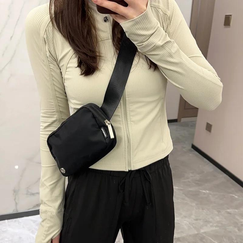Casual Canvas Crossbody Bag for Women Designer Black/White/Red Shoulder Bags Large Capacity Tote Men Travel Shopping Bag 2025