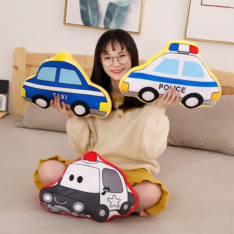 Children Car Pillow Cushion Plush Toy Helicopter Train Fire Truck Doll Ragdoll Boy Girl