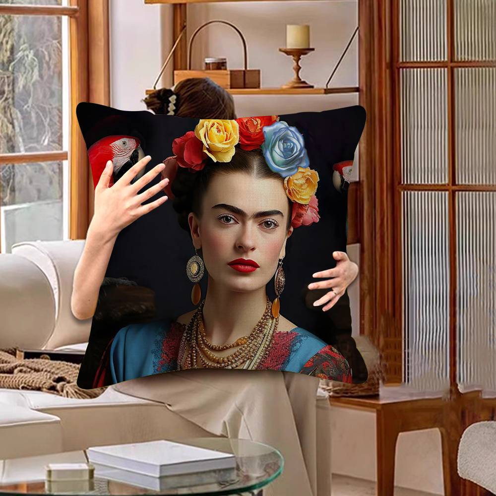 F-Frida K-Kahloes Art Pillow Cushion Cover Pillowcase Living Room Sofa Home Decor Customized