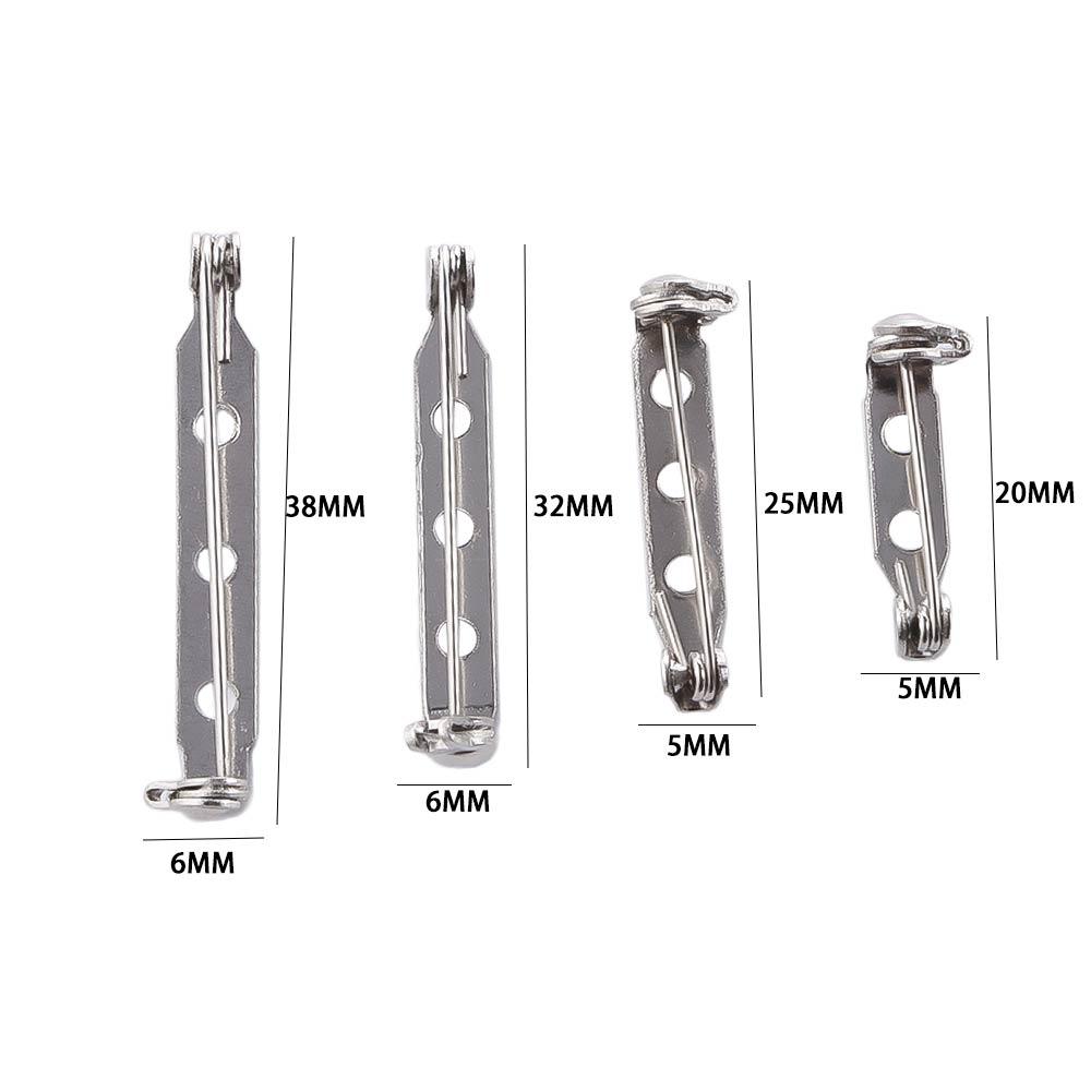 Plated Iron DIY Badge Holder Brooch Safe Lock Brooch Basic Brooch Pins