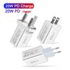 PD Fast Charging 20W Travel Charger for EU/US/UK – Mobile Phone Adapter
