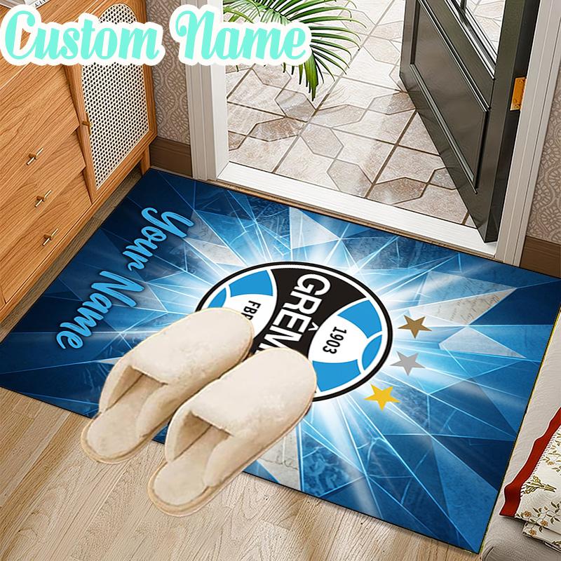 Custom Name Gremio Football Club Emblem Rug Office Rug Chair Mat Non Slip Carpet Rugs for Bedrooms Dining Room Living Room Home Decor Gifts
