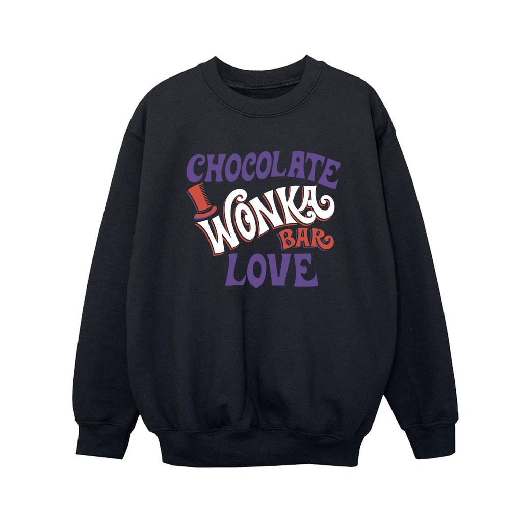 Willy Wonka & The Chocolate Factory Boys Chocolate Bar Love Sweatshirt