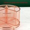 Practical Pen Holder Rotating Desk Organizer 4 Compartments Mesh Stationary Organizer Rotating Pen Organizer Office Home