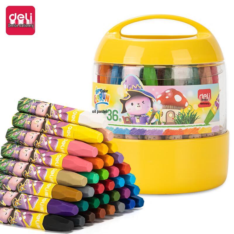 Deli 72093 Водорастворимые масляные пастели, 36 цветов