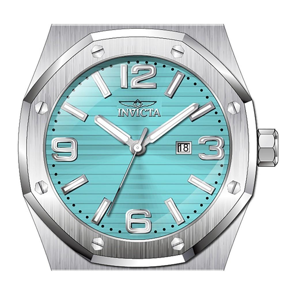 INVICTA Huracan Silicone Strap Turquoise Dial Quartz INV45773 100M Men's Watch