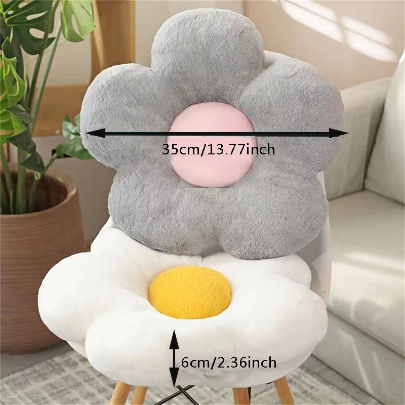 Flower Plush Throw Pillow Soft Plant Chair Cushion Living Bedroom Home Decorative Pillows Sofa Cushions Birthday Gifts