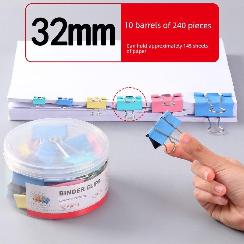 Large and Medium Size Small Size Office Office Supplies Bill Folder Multi-Specification Material Clip Classification Iron Clamp Storage Wholesale