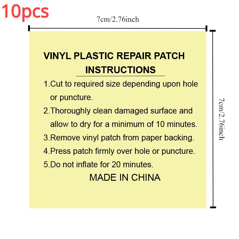 5/10Pcs PVC Waterproof Transparent Self Adhesive Nylon Patches Outdoor Tent Repair Tape Patch Accessories Tent Accessories