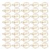 40Pcs Paper Clip Golden Apples Shape Creativity Personality Large Size Craft Paperclip for Home Offi
