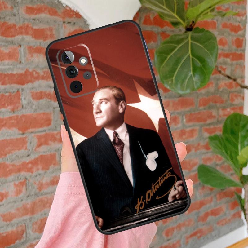 Mustafa Kemal Atatürk Signature Case For Samsung Galaxy A55 A35 A25 A15 A53 A33 A13 A51 A71 A12 A32 A52 A14 A34 A54 Cover