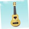 SEWACC Ukulele Plastic Mini Ukulele Mini Guitar for Children Acoustic Guitar 4 String Guitar Beginner Guitar Children Musical Instrument Play Easy To