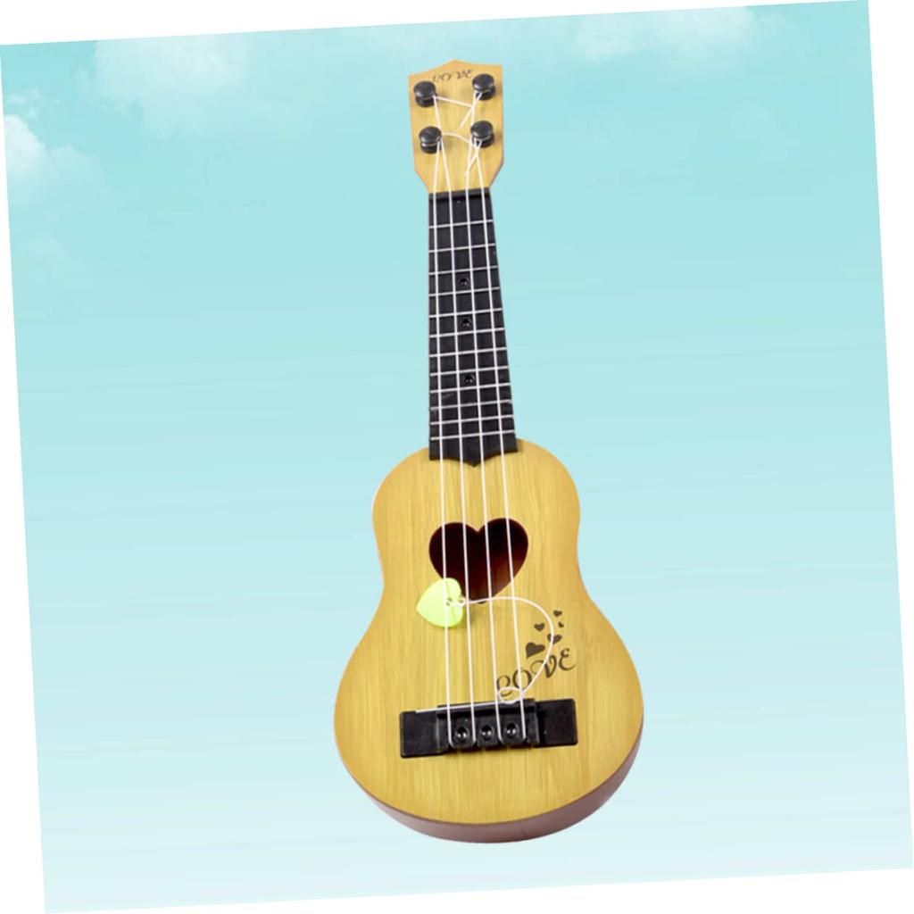 SEWACC Ukulele Plastic Mini Ukulele Mini Guitar for Children Acoustic Guitar 4 String Guitar Beginner Guitar Children Musical Instrument Play Easy To
