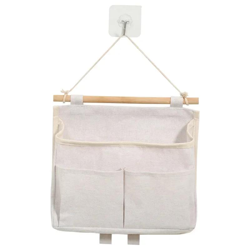 Waterproof Bedhead Hanging Storage Bag - Wall Door Mounted Underwear Organizer, Sundries Pouches & Closet Storage Bag for Home