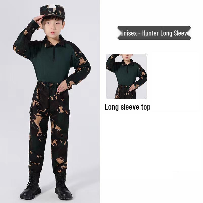 Children s Camouflage Frogsuit for Summer Camp, Outdoor Training, and Military Activities 140