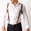 PU Leathers Suspenders for Men, Vintage Men Harness Punk Apparels Strap Chest Shoulder Belt Accessories