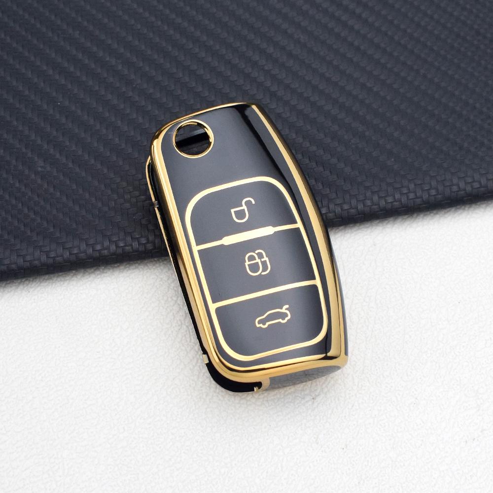 

Чехол для автомобильного ключа из ТПУ для Ford Focus 2/Falcon/Escape/Galaxy/Kuga/B-Max/C-Max/Ecosport/Fiesta, чехол-брелок, держатель с брелоком
