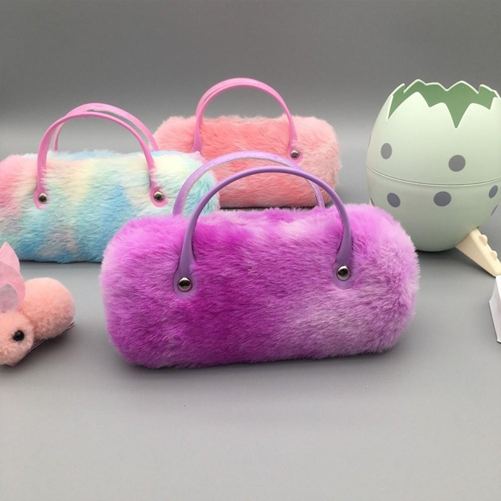 Rainbow Color Glasses Case with Handle Glasses Protective Case Fashion Sunglasses Storage Box