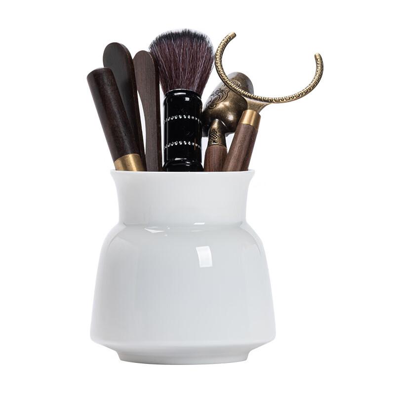 

Chang Baosen Mutton Fat Jade Porcelain Tea Tools Set